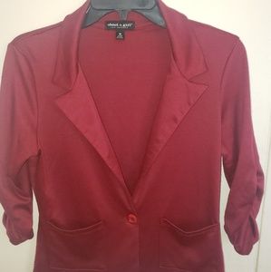 Burgundy blazer